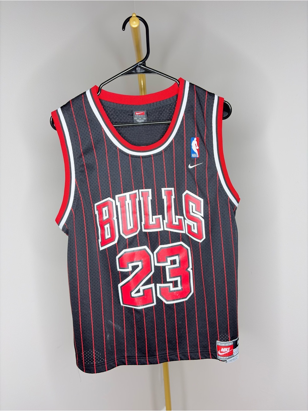 Nike Kids Black & Red Bulls #23 Basketball Jersey